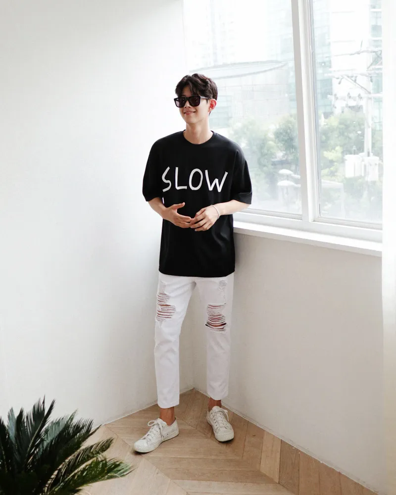 SLOWパッチハーフスリーブTシャツ・全2色 | 詳細画像5