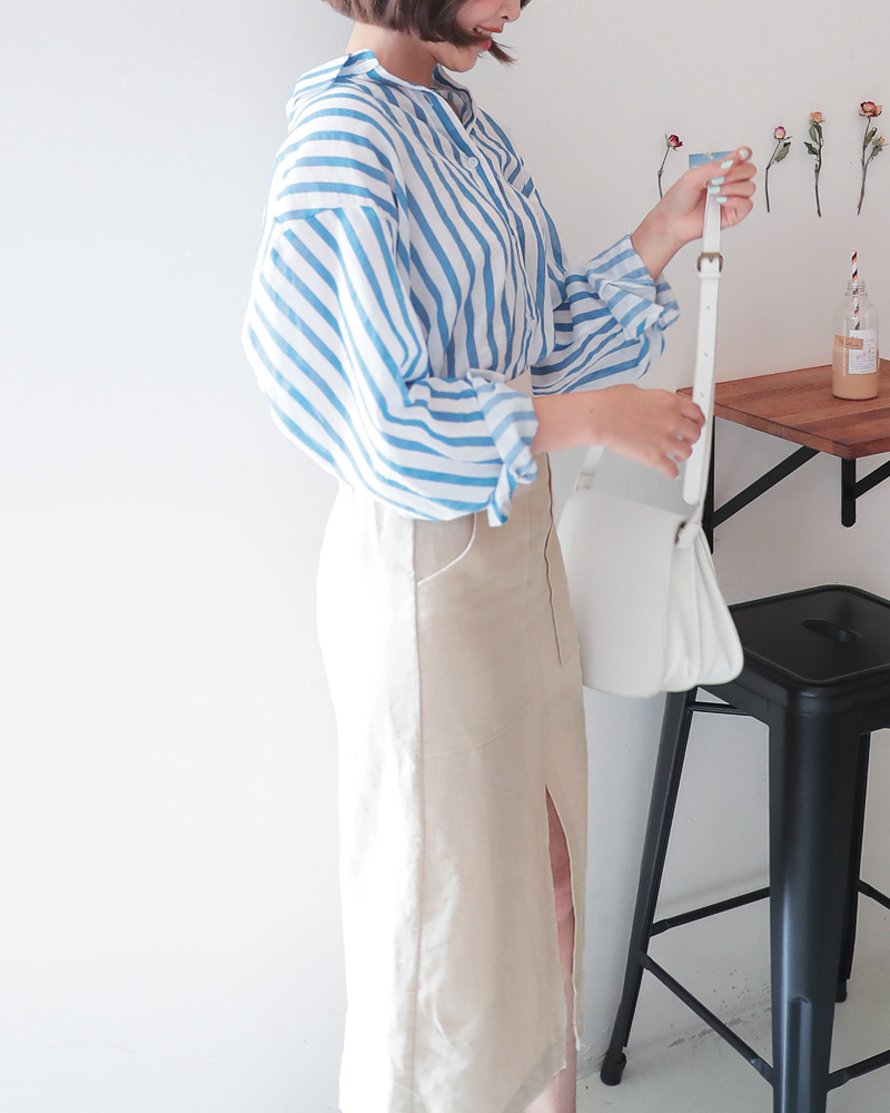 ビッグポケットスリットペンシルスカート・全3色 | DHOLIC | 詳細画像3