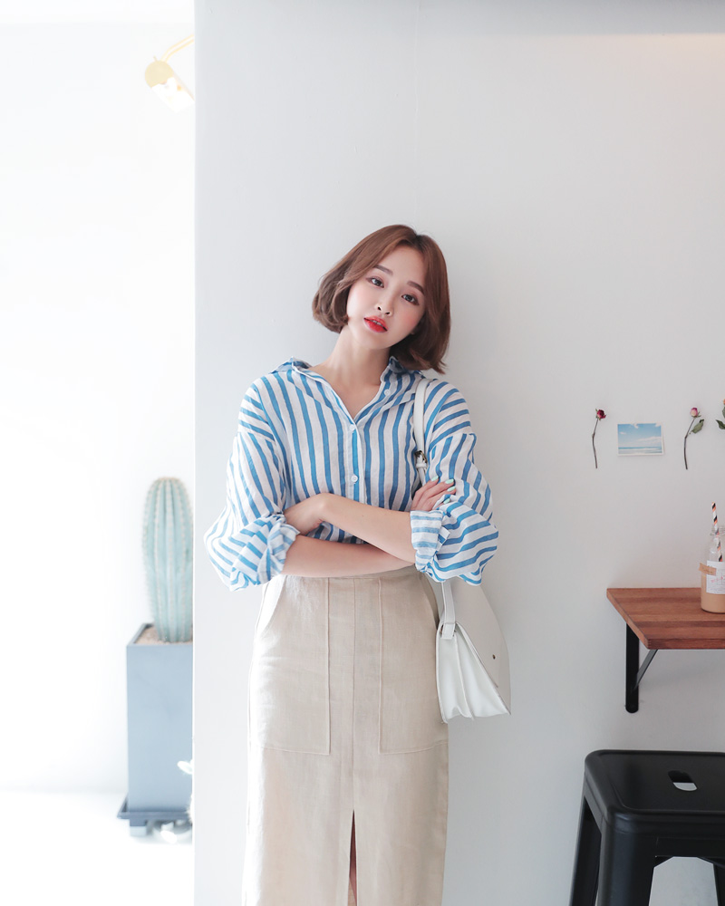 ビッグポケットスリットペンシルスカート・全3色 | DHOLIC | 詳細画像8