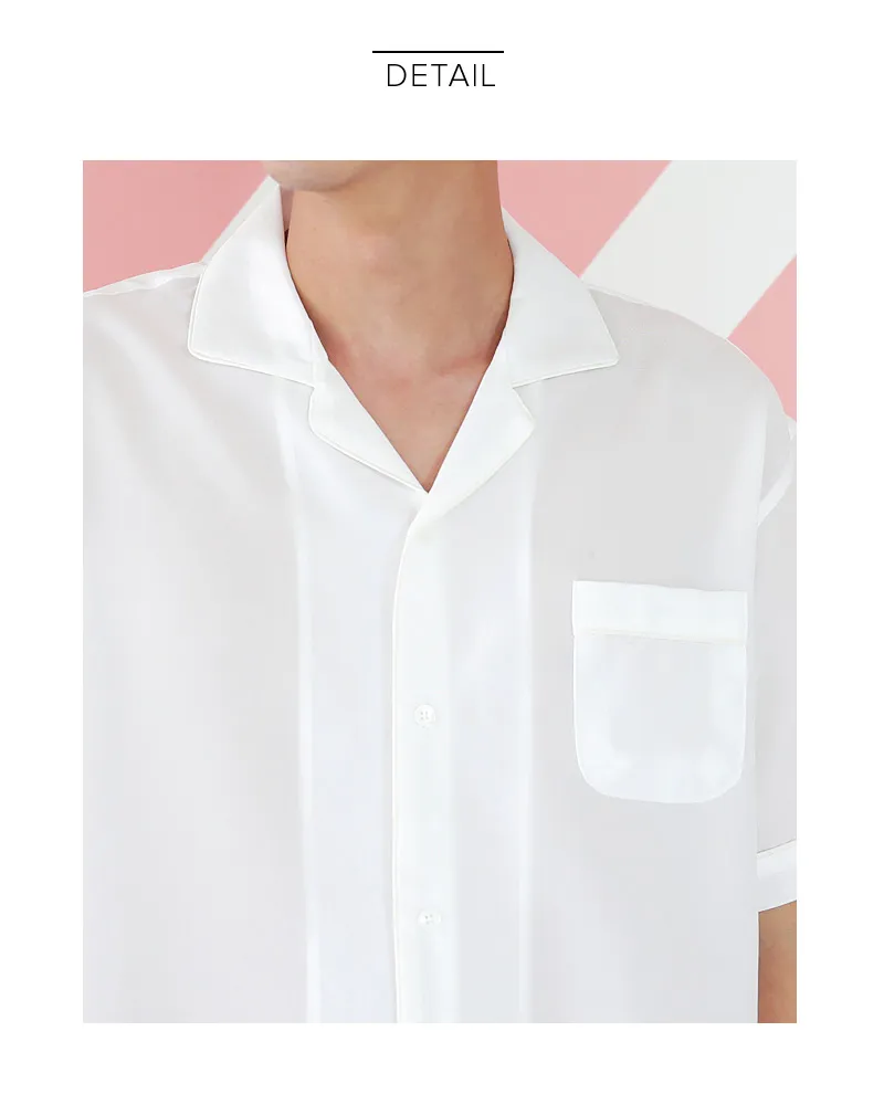 リネン混パイピングオープンカラーシャツ・全3色 | 詳細画像20