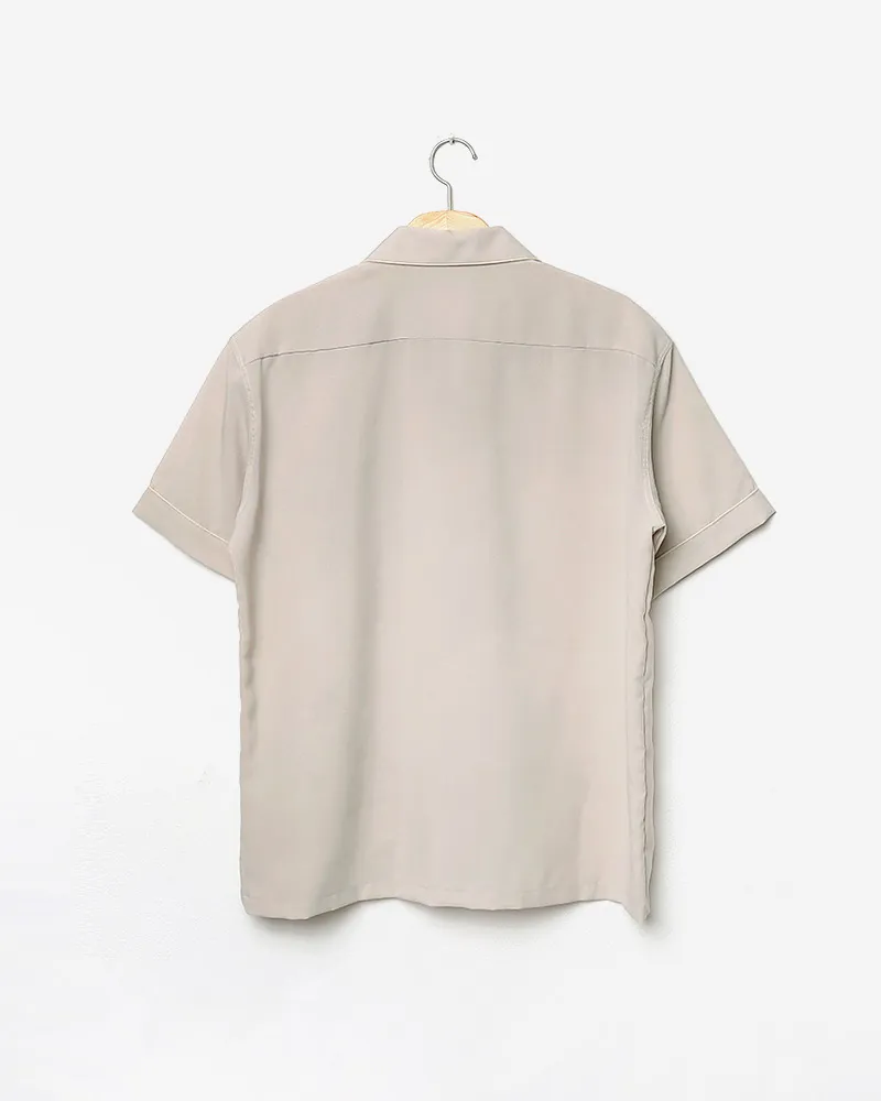 リネン混パイピングオープンカラーシャツ・全3色 | 詳細画像22