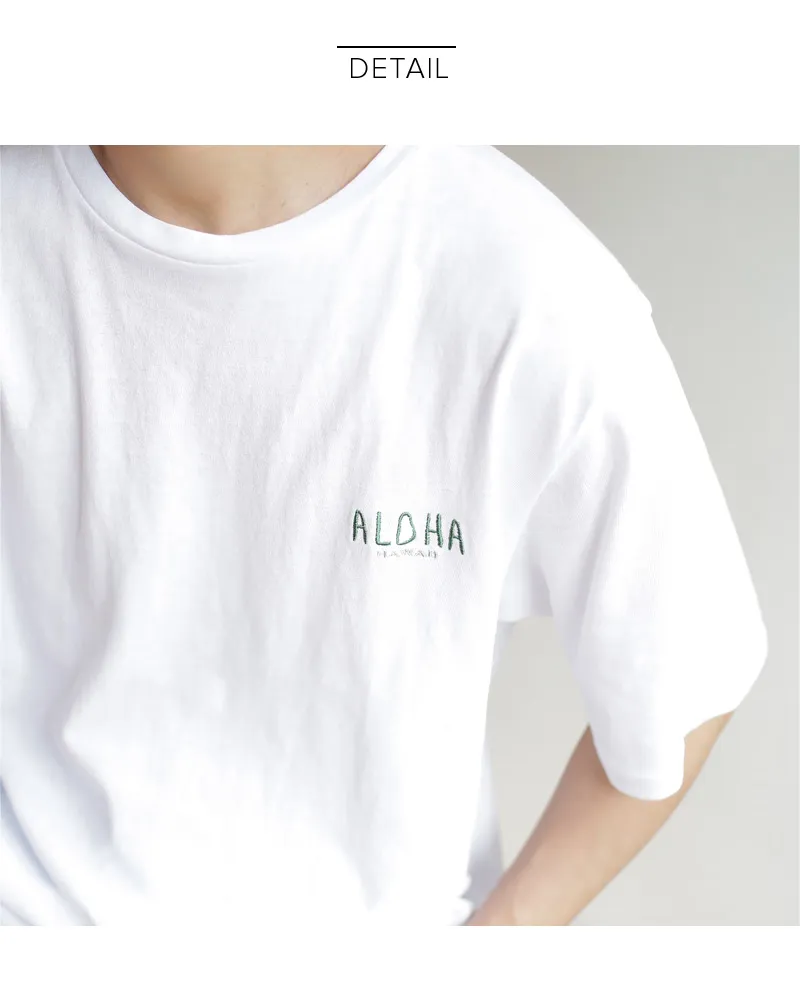 ALOHA HAWAII刺繍Tシャツ・全3色 | 詳細画像15