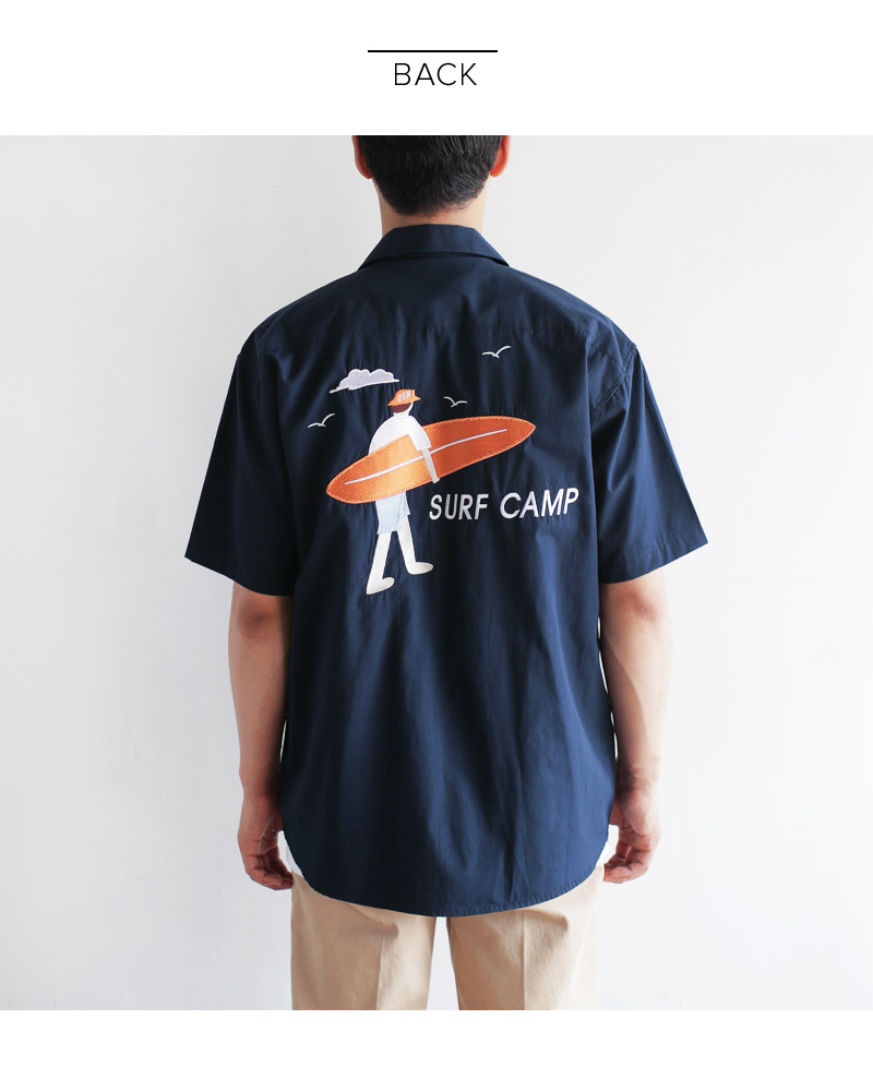 SURF CAMP刺繍オープンカラーシャツ・全2色 | 詳細画像20