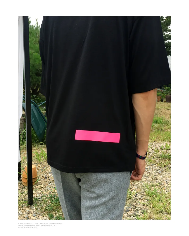 ネオンピンクコントラストプリントTシャツ・全4色 | 詳細画像13