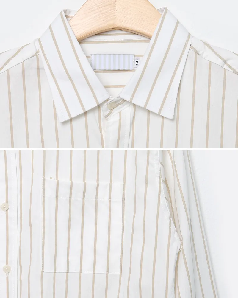 ペンシルストライプワンポケットシャツ・全2色 | 詳細画像27