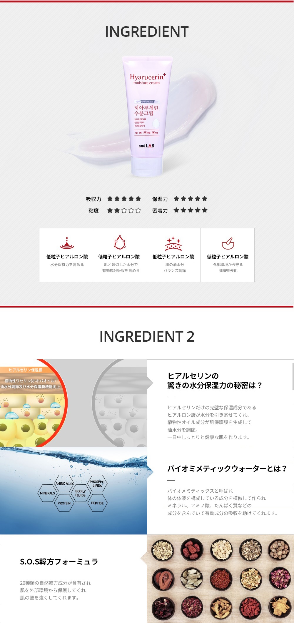 [アンドラボ]ヒアルセリンモイスチャークリーム120ml | 詳細画像4