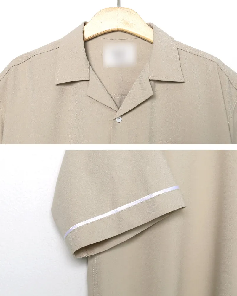 アンバランスヘムラインオープンカラーシャツ・全3色 | 詳細画像21