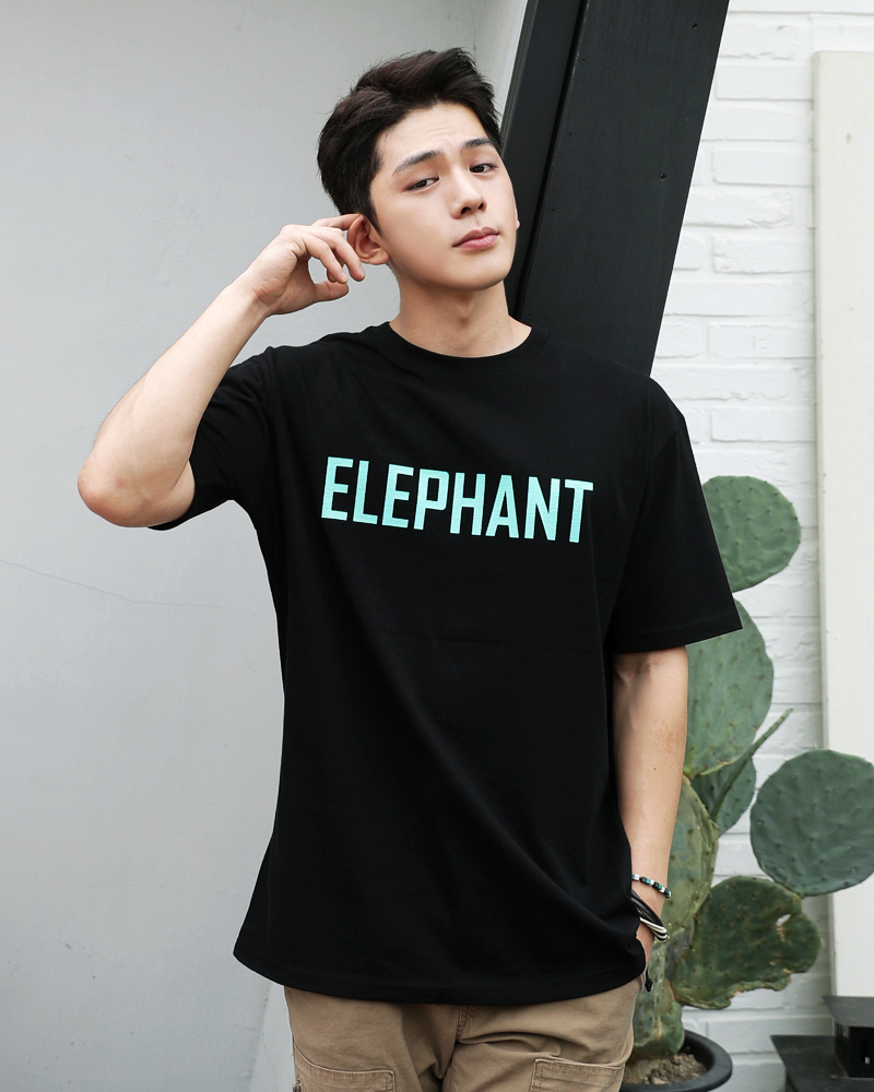 ELEPHANTレタリングプリントTシャツ・全3色 | 詳細画像2