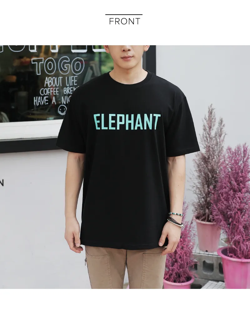 ELEPHANTレタリングプリントTシャツ・全3色 | 詳細画像15
