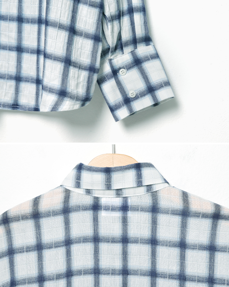 オーバーフィットロングスリーブチェックシャツ・全2色 | 詳細画像26