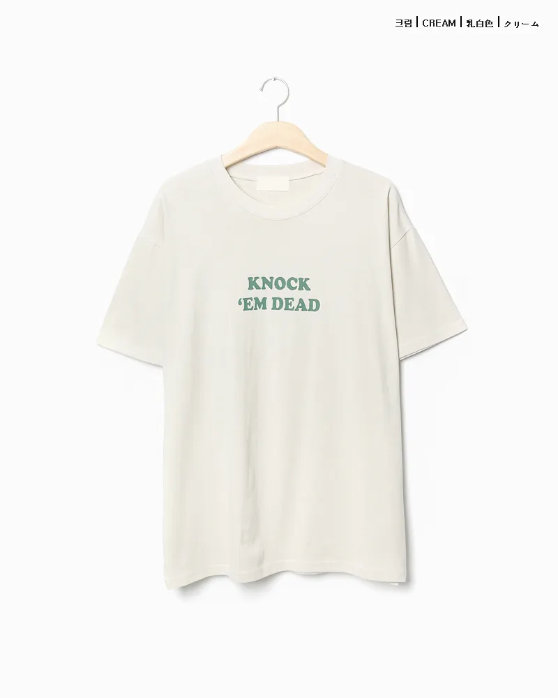 KNOCK ’EM DEADプリントTシャツ・全3色 | 詳細画像24