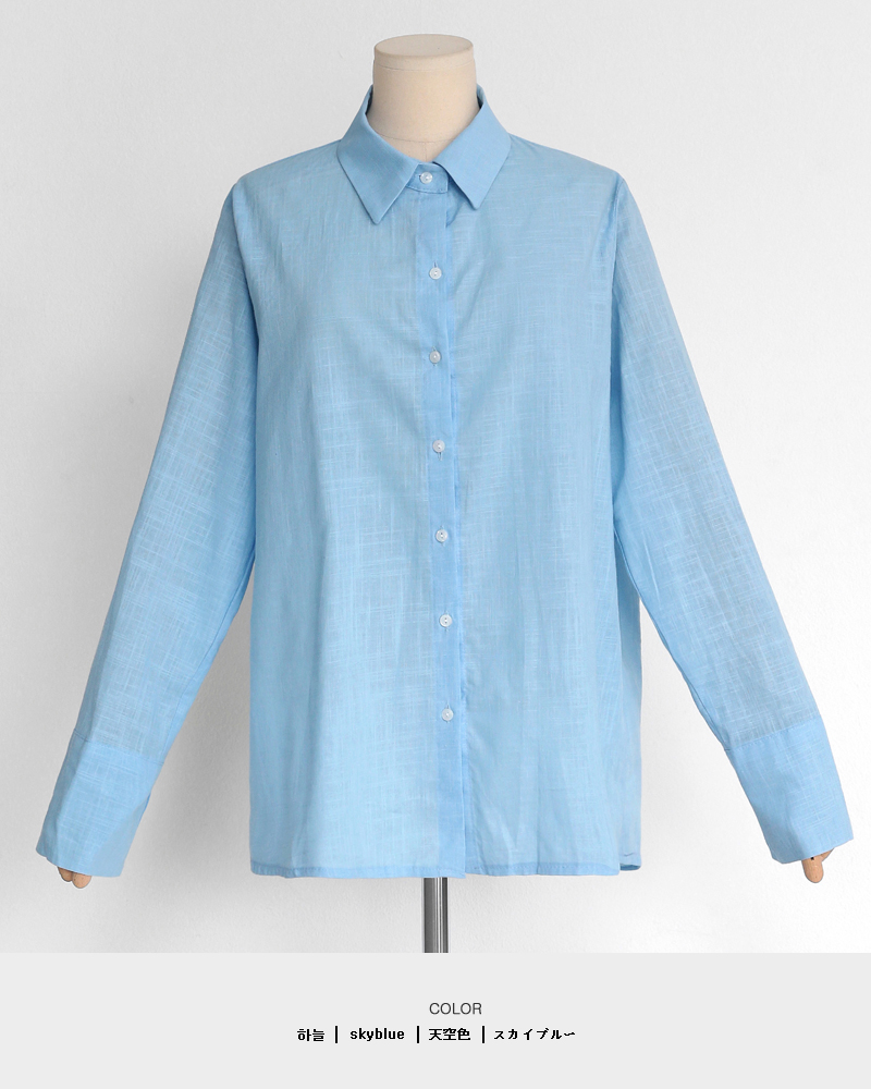 ロングカフスオーバーサイズシャツ・全6色 | DHOLIC | 詳細画像30