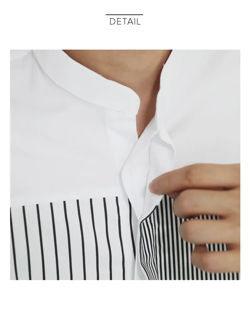 2TYPEコントラストパターンバンドカラーシャツ・全2色 | 詳細画像16