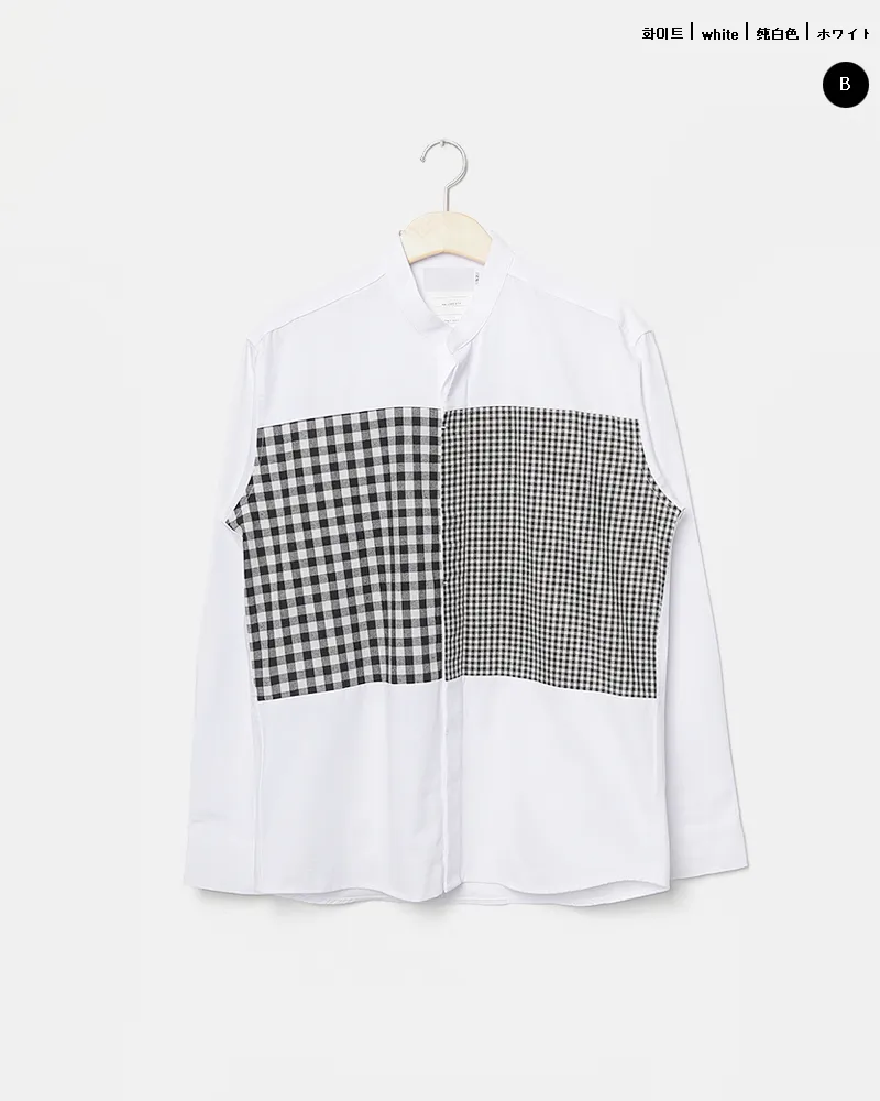 2TYPEコントラストパターンバンドカラーシャツ・全2色 | 詳細画像19