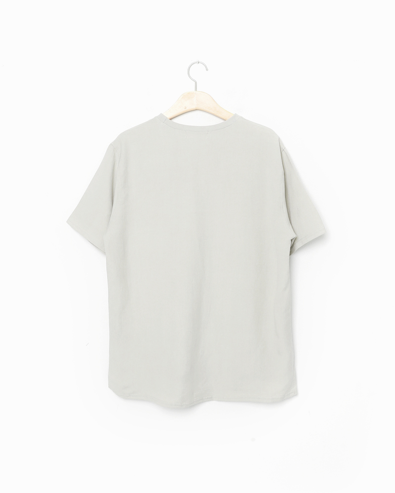 リネンアンバランスヘムワンポケットTシャツ・全3色 | 詳細画像15