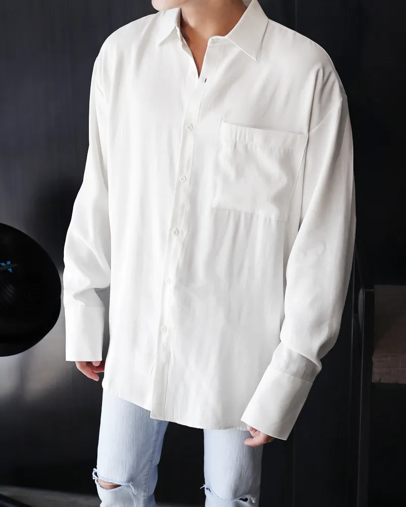 オーバーサイズワンポケットシャツ・全4色 | 詳細画像10
