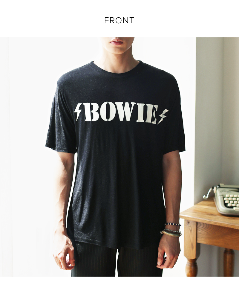 BOWIEプリント半袖Tシャツ・全4色 | 詳細画像15
