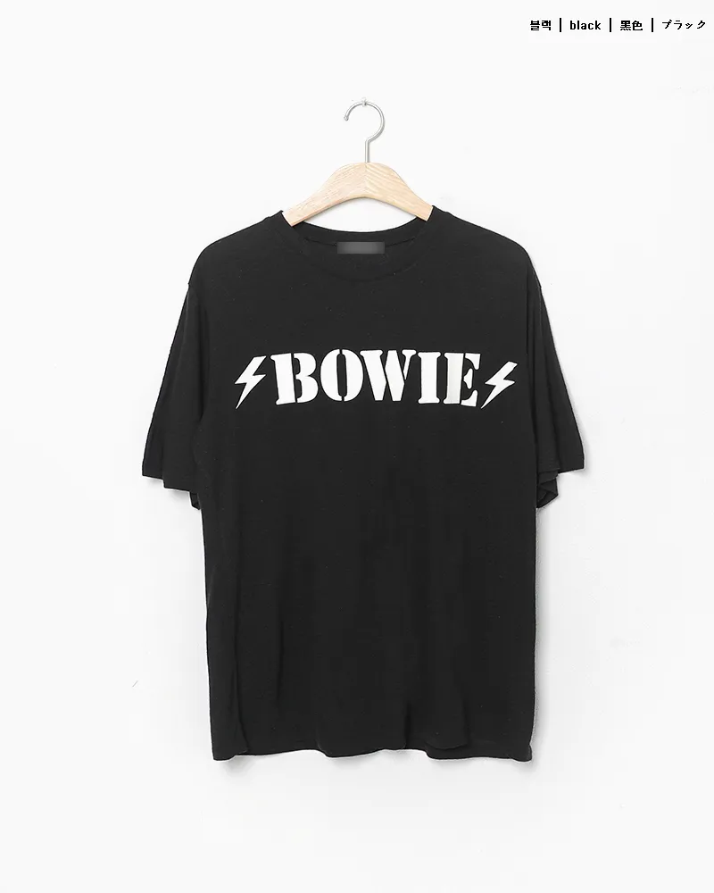 BOWIEプリント半袖Tシャツ・全4色 | 詳細画像21