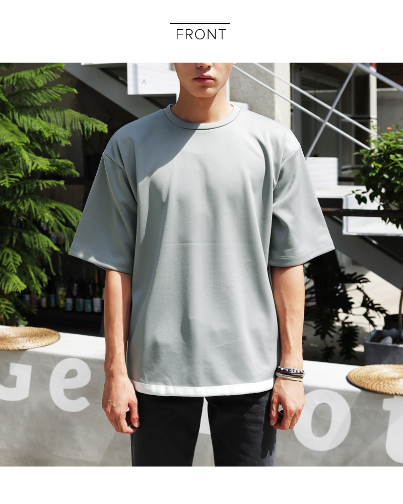 バックジップラインハーフスリーブTシャツ・全3色 | 詳細画像12