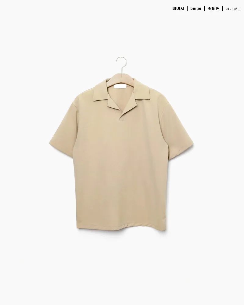 サイドスリットオープンカラー半袖Tシャツ・全3色 | 詳細画像25