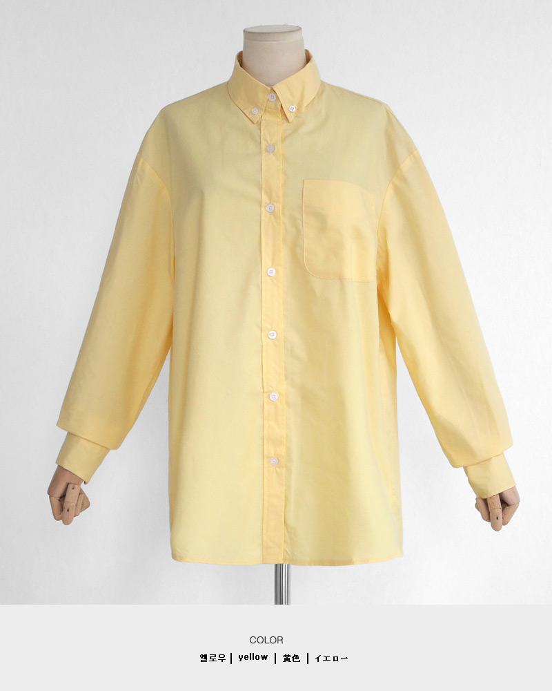 6COLORSボタンダウンワンポケットシャツ・全6色 | DHOLIC | 詳細画像46