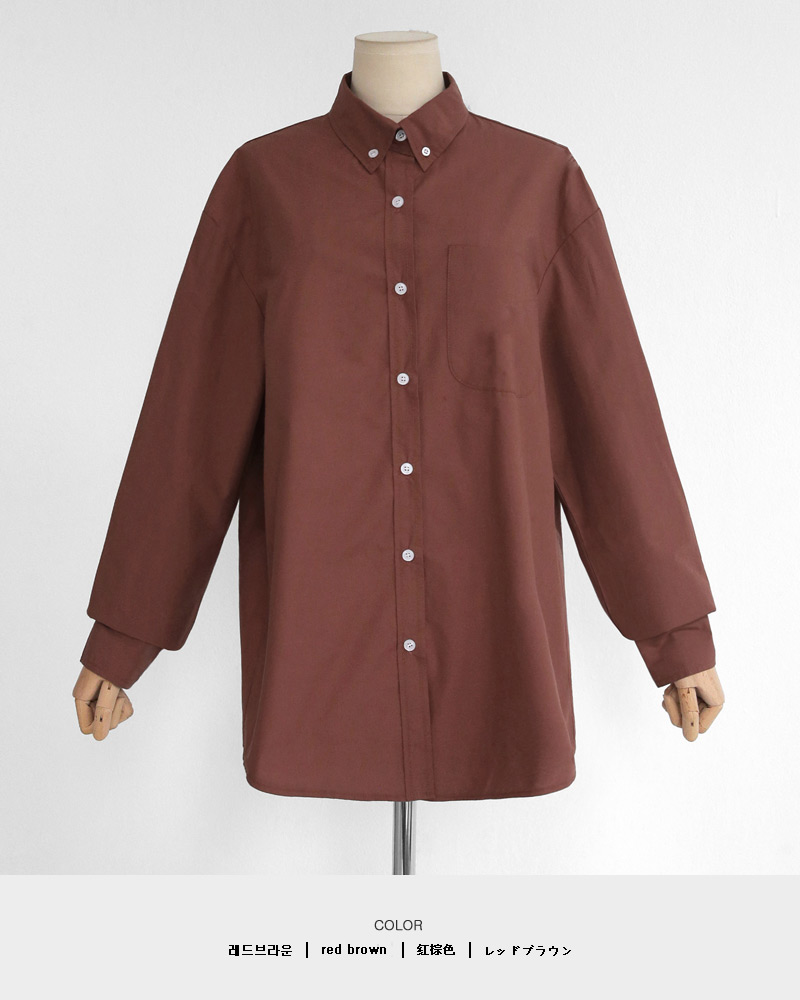 6COLORSボタンダウンワンポケットシャツ・全6色 | DHOLIC | 詳細画像49