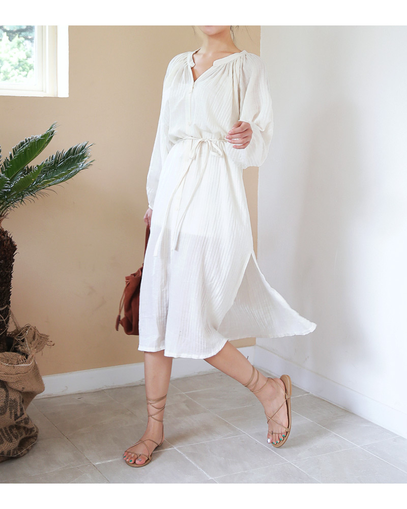 ストラップSETスリットガウンワンピース・全2色 | DHOLIC | 詳細画像3