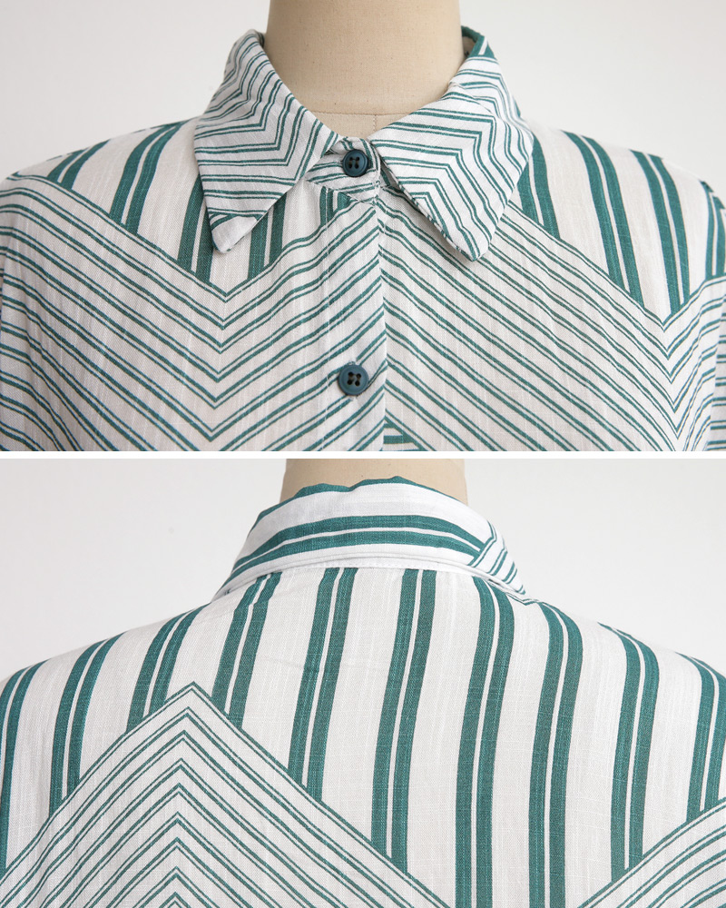 ジオメトリックパターンロングシャツ・全2色 | DHOLIC | 詳細画像26