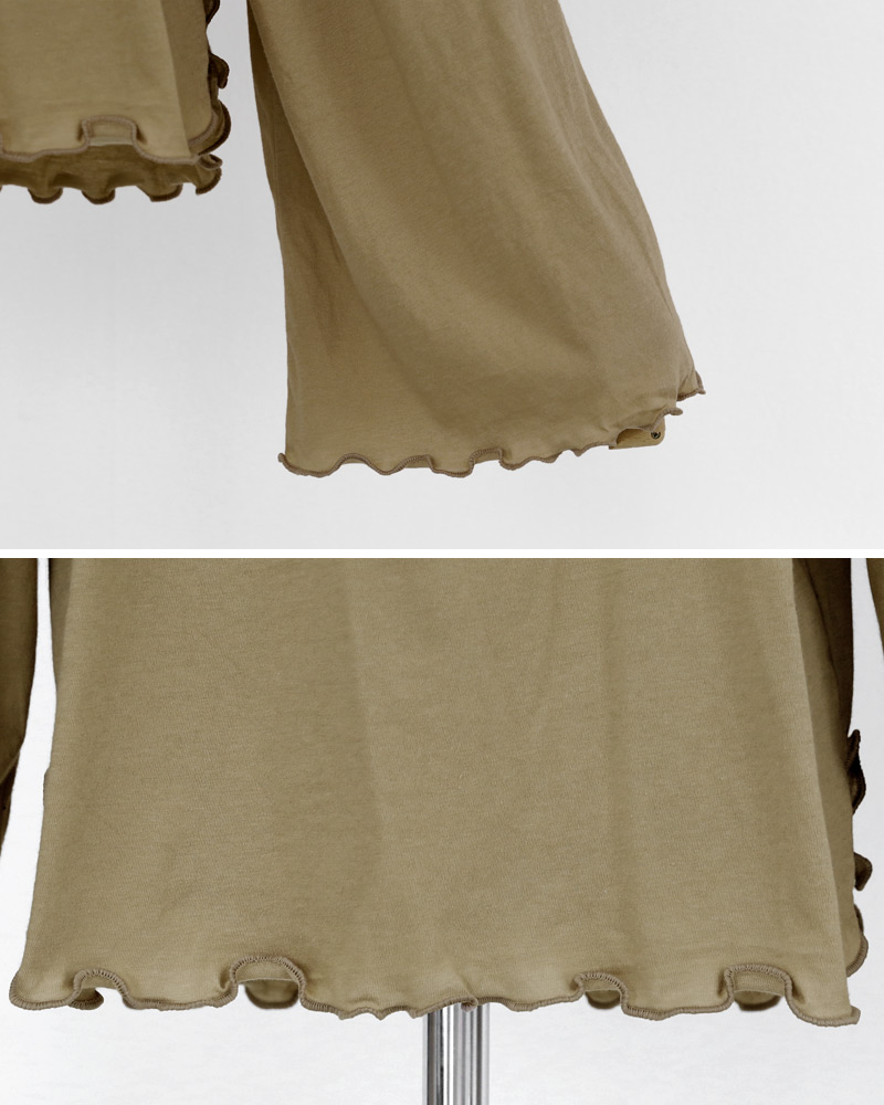 ウェーブヘムネックレースアップTシャツ・全4色 | DHOLIC | 詳細画像25