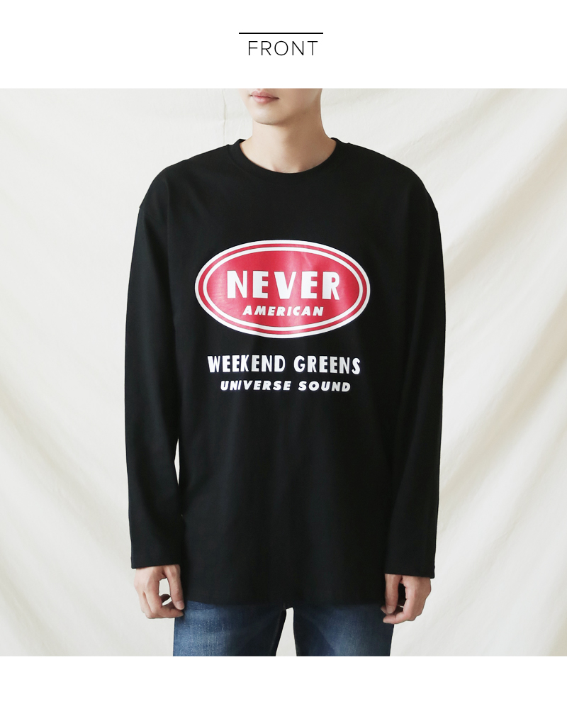 NEVERラウンドプリントTシャツ・全3色 | 詳細画像19