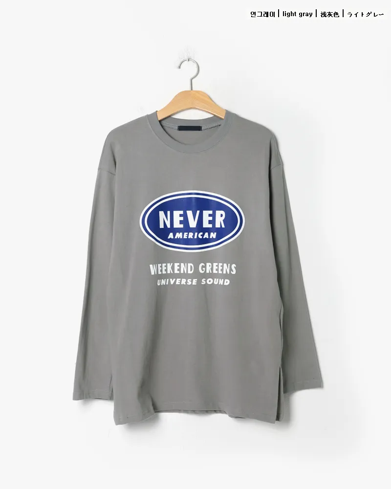 NEVERラウンドプリントTシャツ・全3色 | 詳細画像23