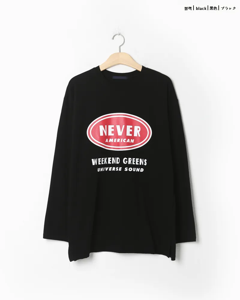 NEVERラウンドプリントTシャツ・全3色 | 詳細画像25