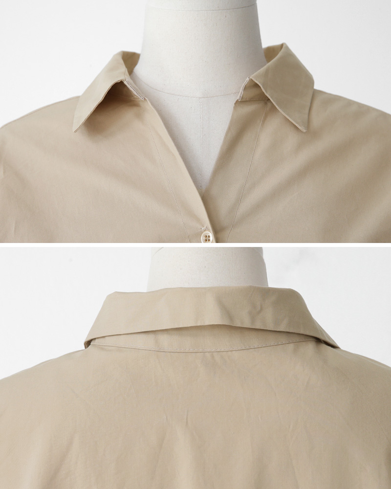スリーブストラップコットンシャツ・全3色 | DHOLIC PLUS | 詳細画像23