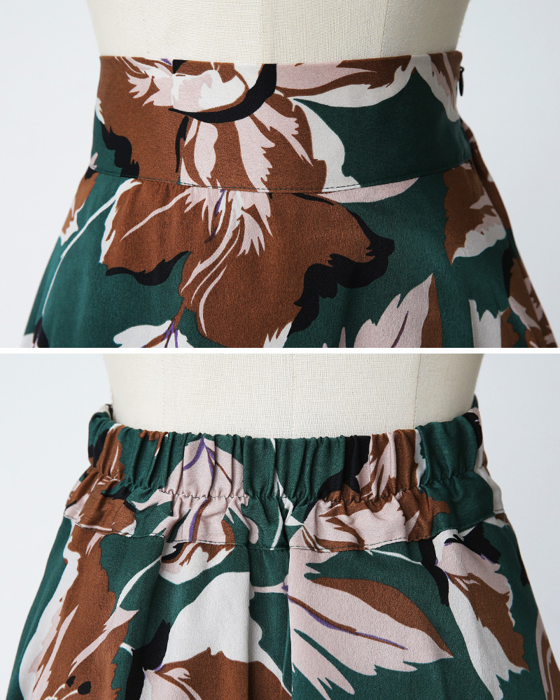 フレアフローラルミディ丈スカート・全2色 | DHOLIC PLUS | 詳細画像37