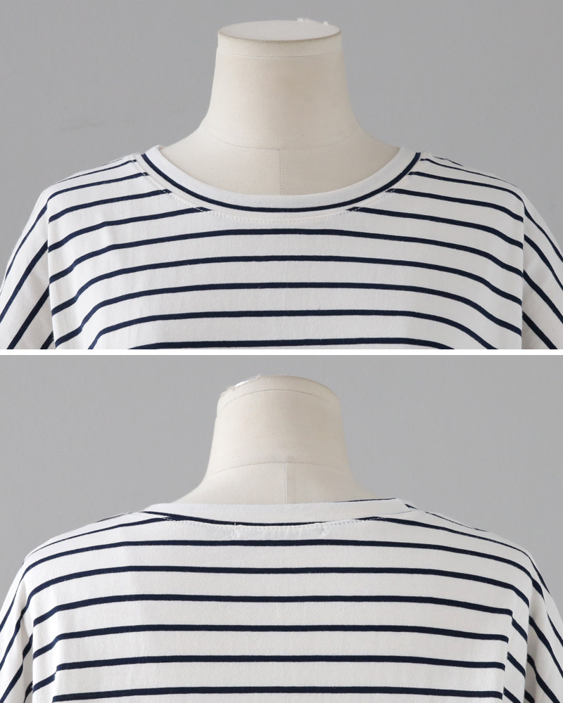 アンバランスヘムボーダーTシャツ・全3色 | DHOLIC | 詳細画像20