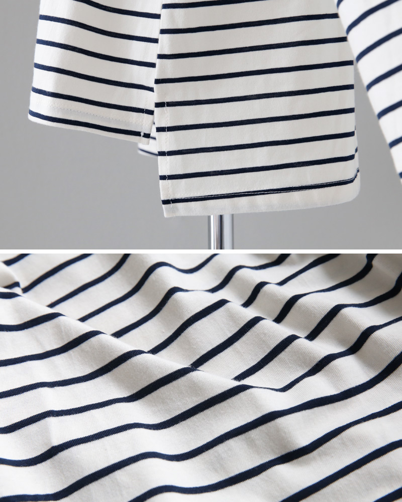 アンバランスヘムボーダーTシャツ・全3色 | DHOLIC | 詳細画像22