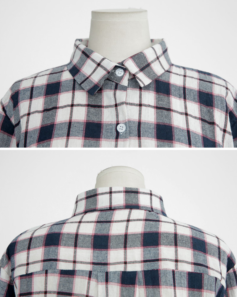 アンバランスヘムチェックシャツ・全3色 | DHOLIC | 詳細画像21