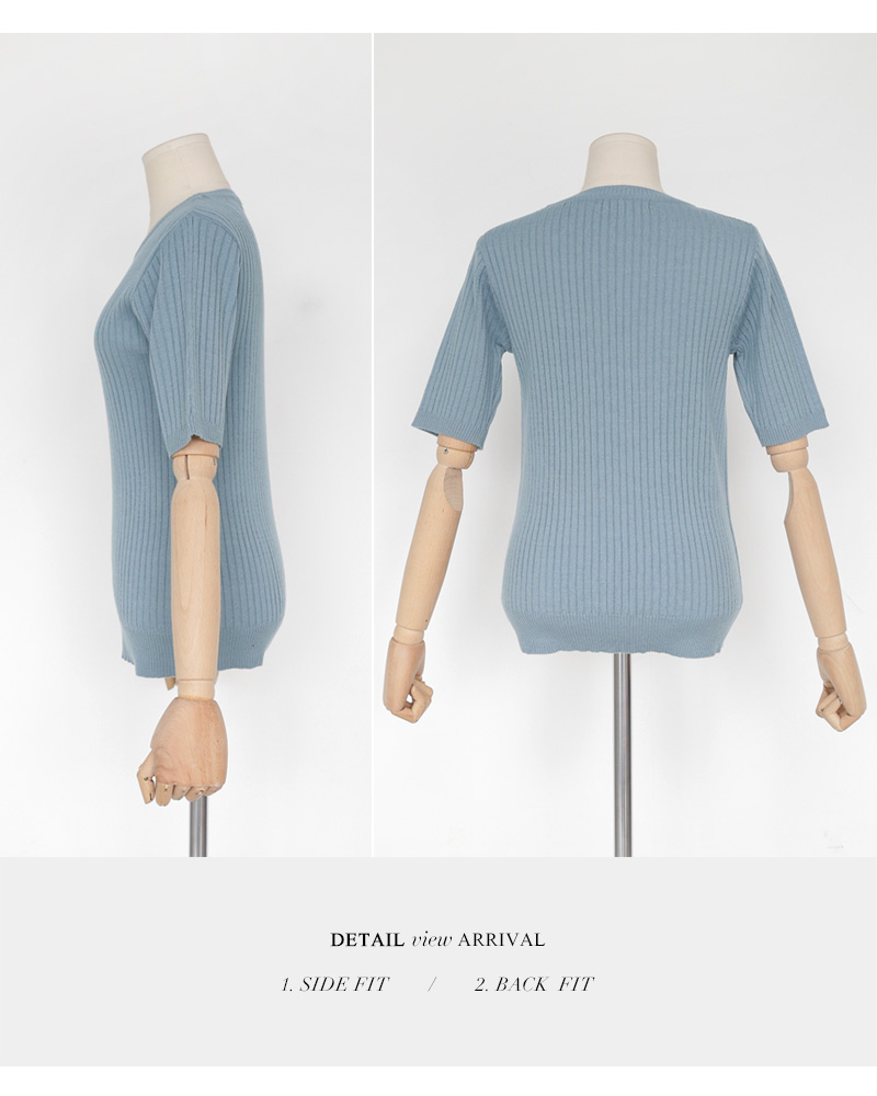 スリムフィットニットTシャツ・全4色 | DHOLIC PLUS | 詳細画像37