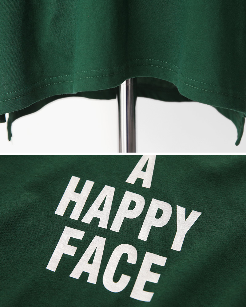 A HAPPY FACEスリットヘムTシャツ・全3色 | DHOLIC | 詳細画像38