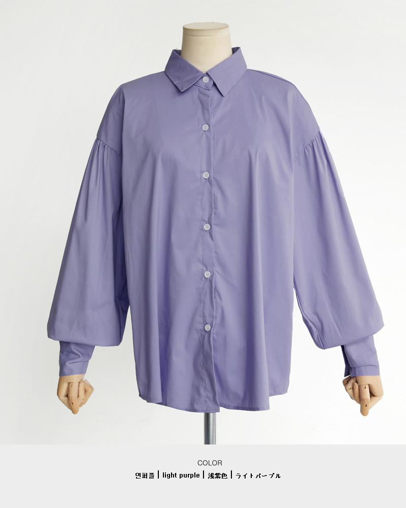 パフスリーブオーバーサイズシャツ・全3色 | DHOLIC | 詳細画像24