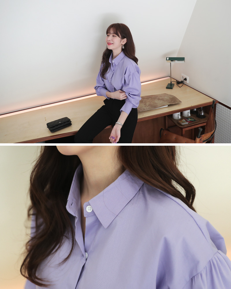 パフスリーブオーバーサイズシャツ・全3色 | DHOLIC | 詳細画像9
