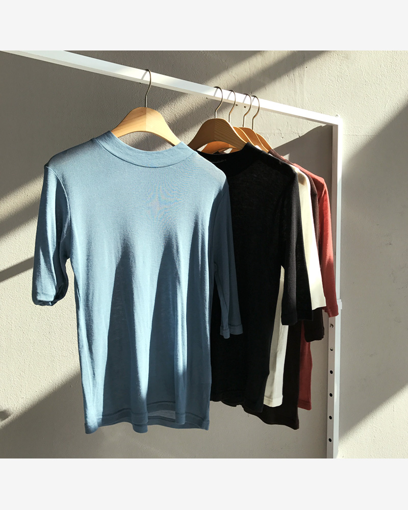 モックネックハーフスリーブTシャツ・全6色 | DHOLIC | 詳細画像24