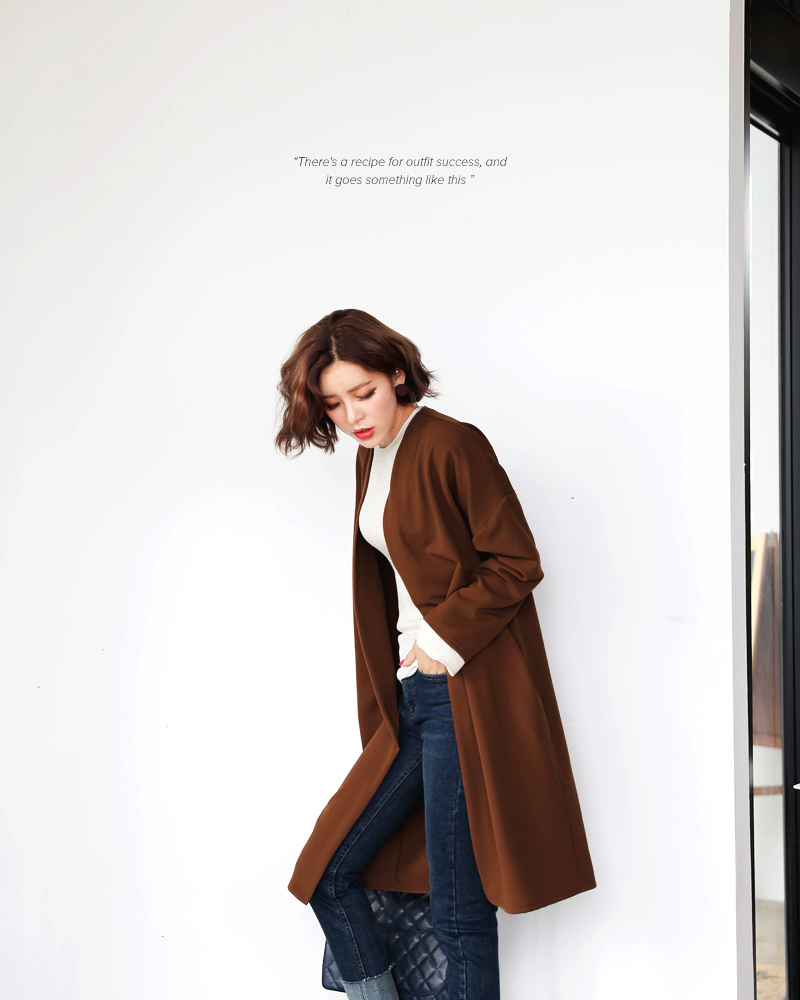 ロングフロントオープンカーディガン・全2色 | DHOLIC PLUS | 詳細画像3