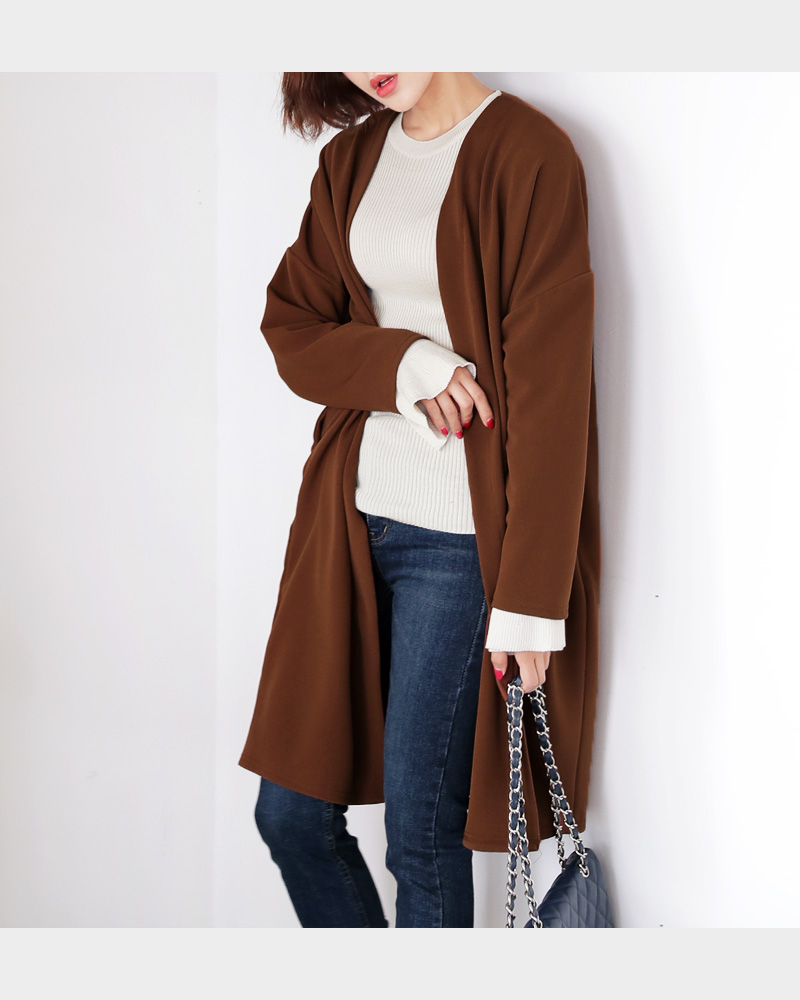 ロングフロントオープンカーディガン・全2色 | DHOLIC PLUS | 詳細画像4