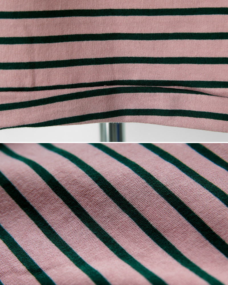 ドロップショルダーコントラストボーダーTシャツ・全4色 | DHOLIC | 詳細画像44