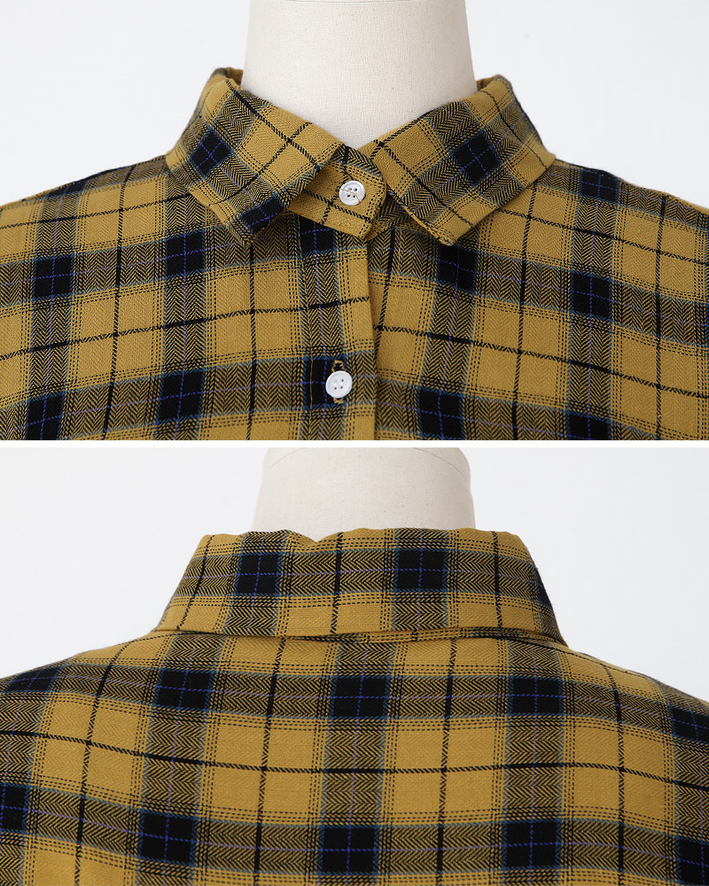 アンバランスヘムチェックポケットシャツ・全3色 | DHOLIC | 詳細画像23
