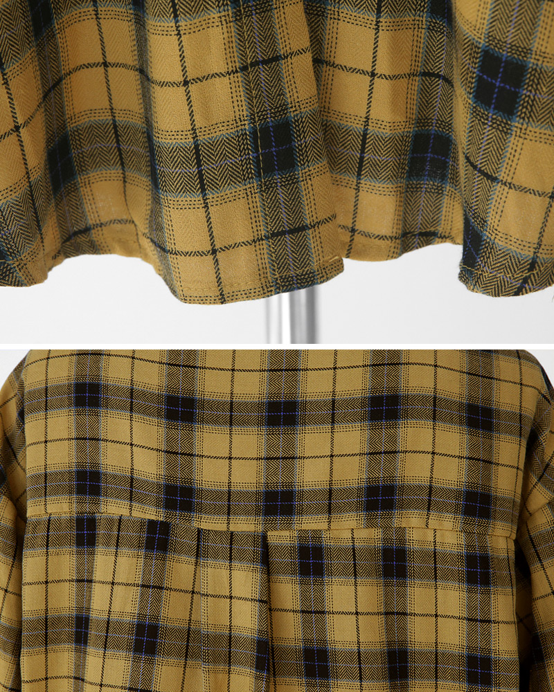 アンバランスヘムチェックポケットシャツ・全3色 | DHOLIC | 詳細画像25