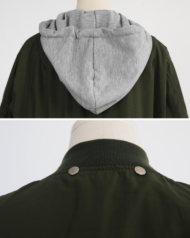 フード付きMA-1ジャケット・全2色 | DHOLIC | 詳細画像29