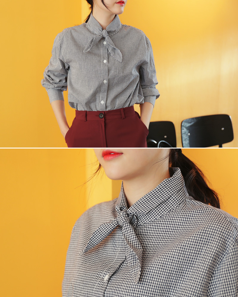 2TYPEネックリボンシャツ・全3色 | DHOLIC | 詳細画像11