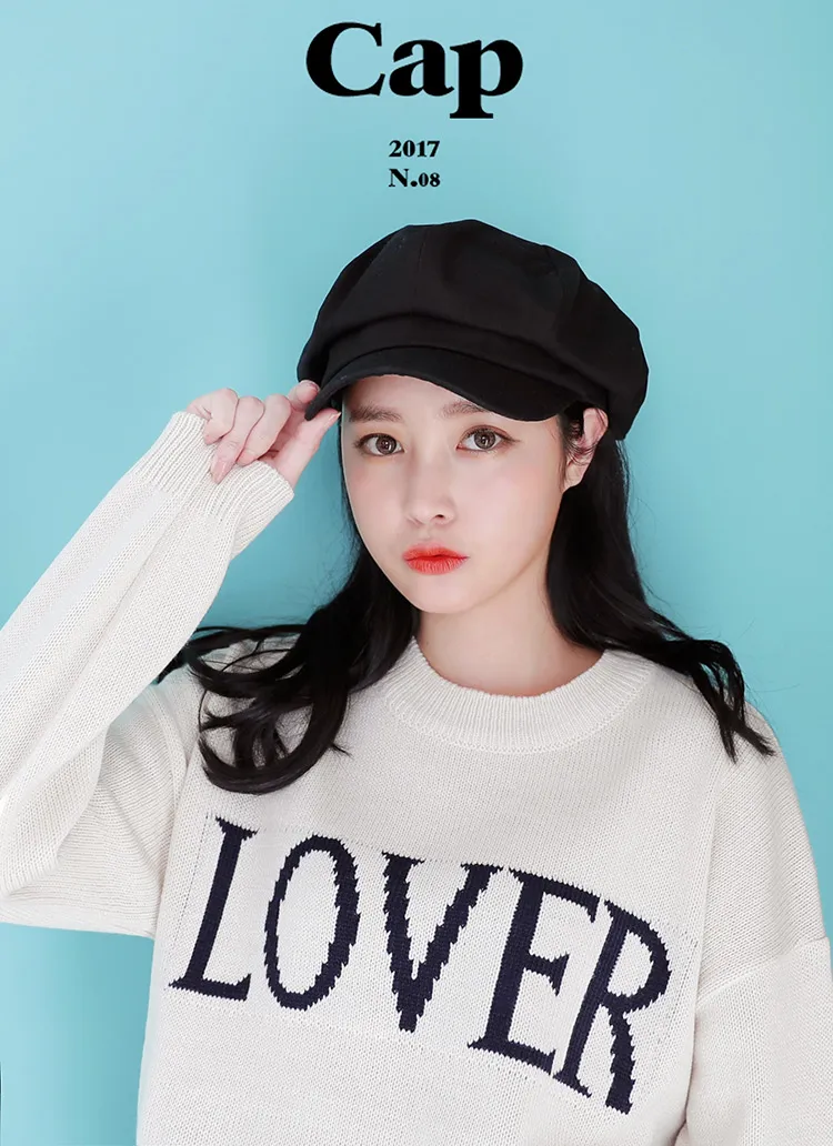 コットンブラックキャスケット・全1色 | DHOLIC | 詳細画像1